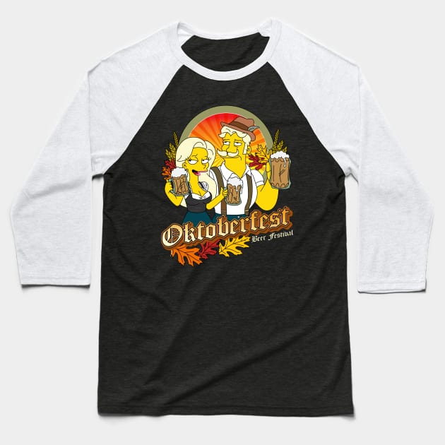 Oktoberfest Beer Festival Baseball T-Shirt by Teesbyhugo